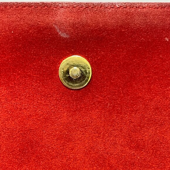 Saint Laurent YSL Belle de Jour Red Patent Leather Clutch Bag - Preowned - Picture 11 of 15